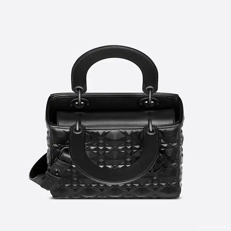 Cheap Motif Dior Bag with Diamond Cannage Black Lady ABCDior Ultramatte My Calfskin 0701 Luxury